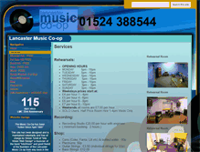 Tablet Screenshot of lancastermusiccoop.co.uk